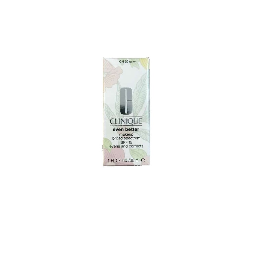 Clinique Even Better Makeup CN 20 Fair SPF 15 Evens & Corrects Foundation New
